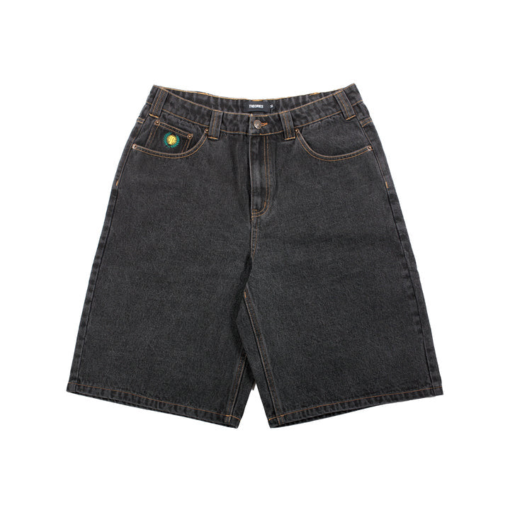 THÉORIES PLAZA SHORT EN JEAN NOIR