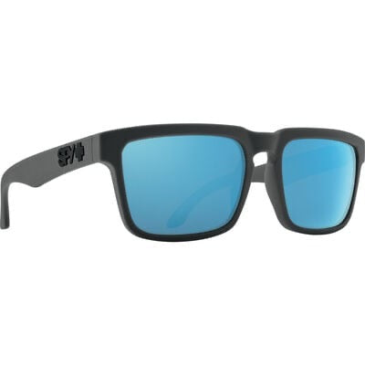 SPY HELM SOFT MATTE BLACK DARK GREY GREEN POLARIZED LIGHT BLUE SPECTRA MIRROR