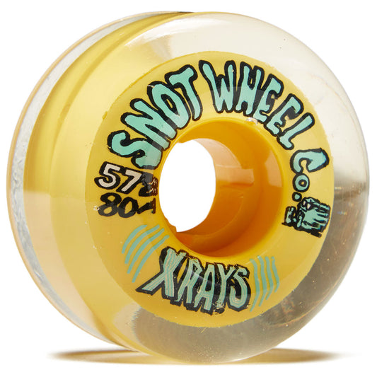 SNOT WHEELS X-RAYS YELLOW CLEAR 80a 57mm
