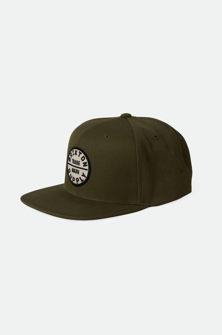 BRIXTON OATH III SNAPBACK OLIVE SURPLUS/WHITECAP