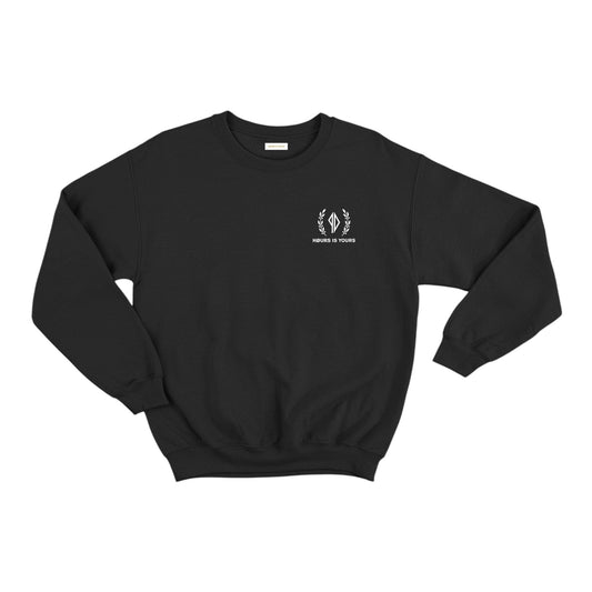 HOURS IS YOURS PISS DRUNX CREWNECK BLACK