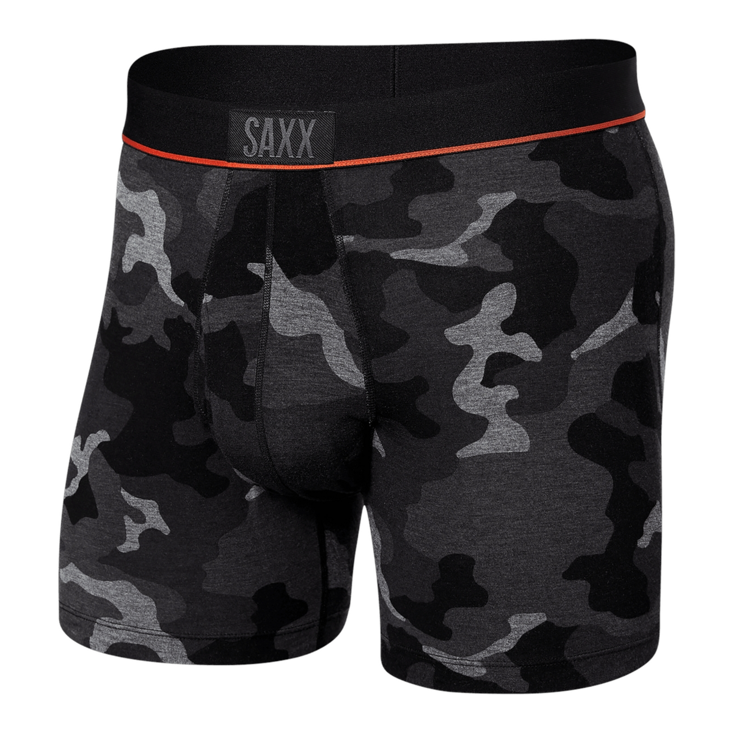 SAXX ULTRA SUPER SOFT BOXER BRIEF FLY SUPERSIZE CAMO BLACK
