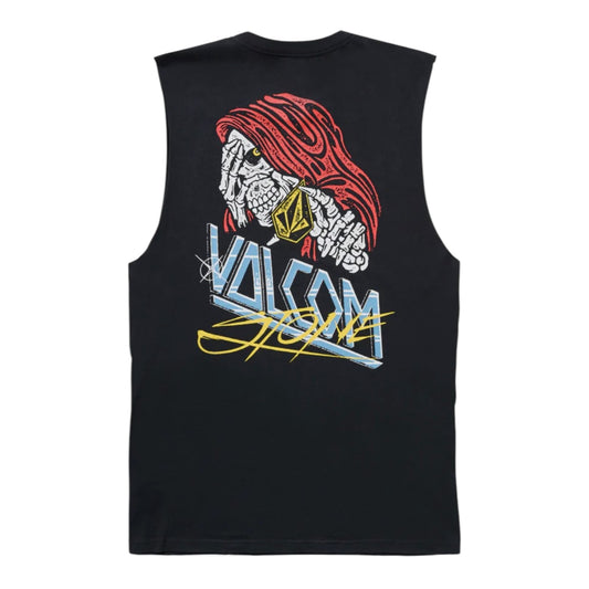 VOCLOM DROPPED THIS SLEEVELESS SHIRT ANTIQUE BLACK
