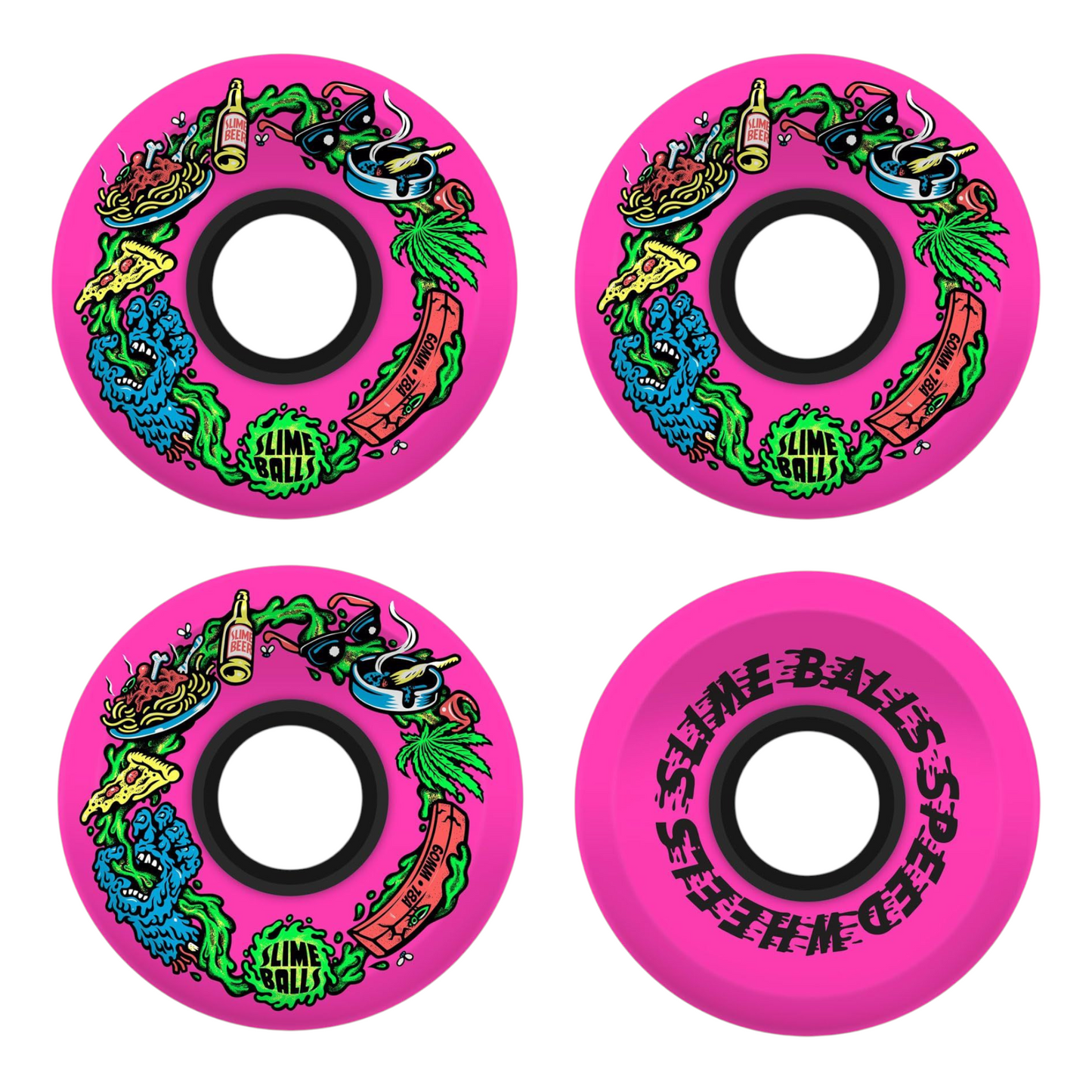 SLIME BALLS SCARF BALLS WHEELS OG SLIME PINK 78A