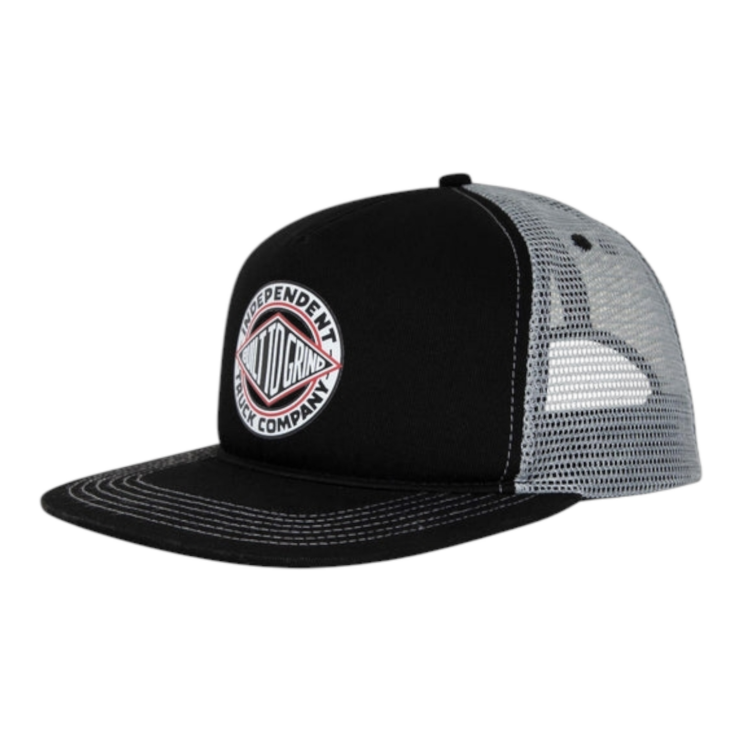 INDEPENDENT BTG SUMMIT PRINTER MESH TRUCKER HAT BLACK/GREY