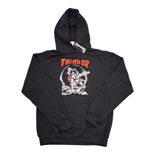 THRASHER OUTLAW HOODIE BLACK
