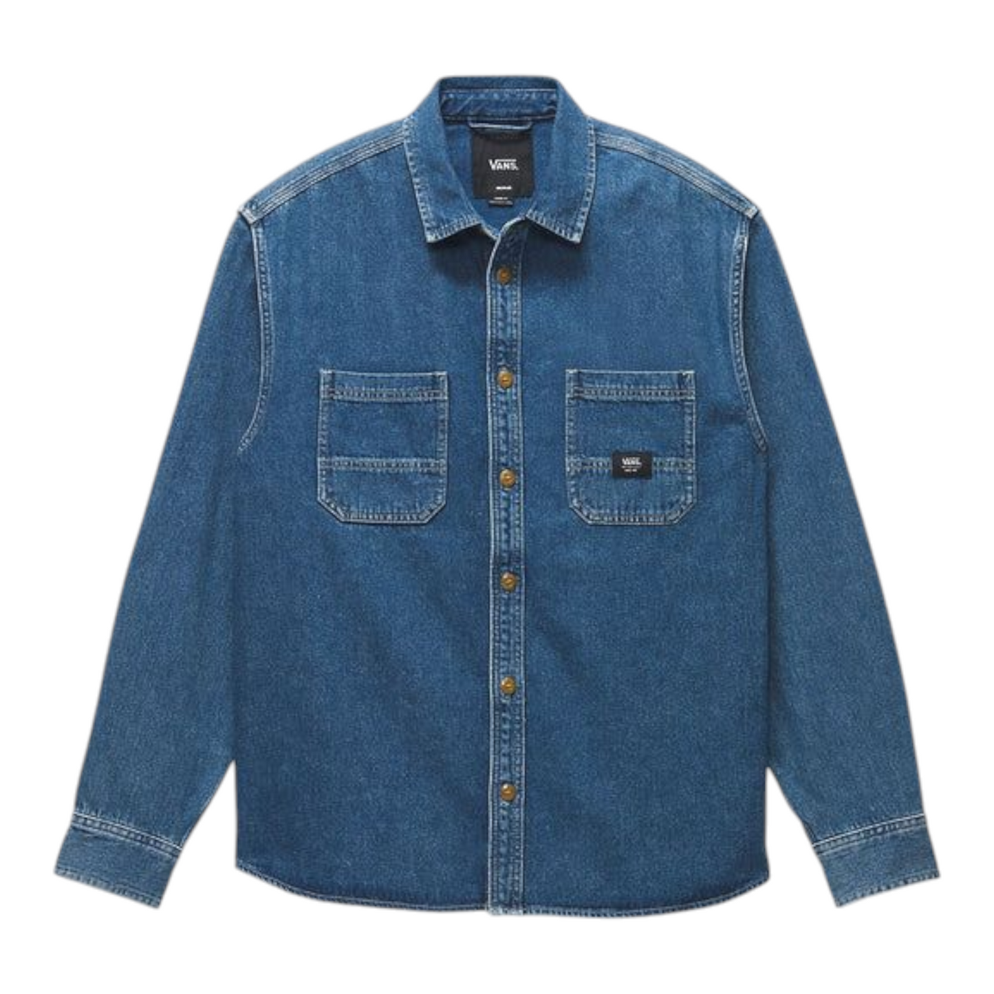 VANS STEVENS DENIM LONG SLEEVE SHIRT VINTAGE INDIGO