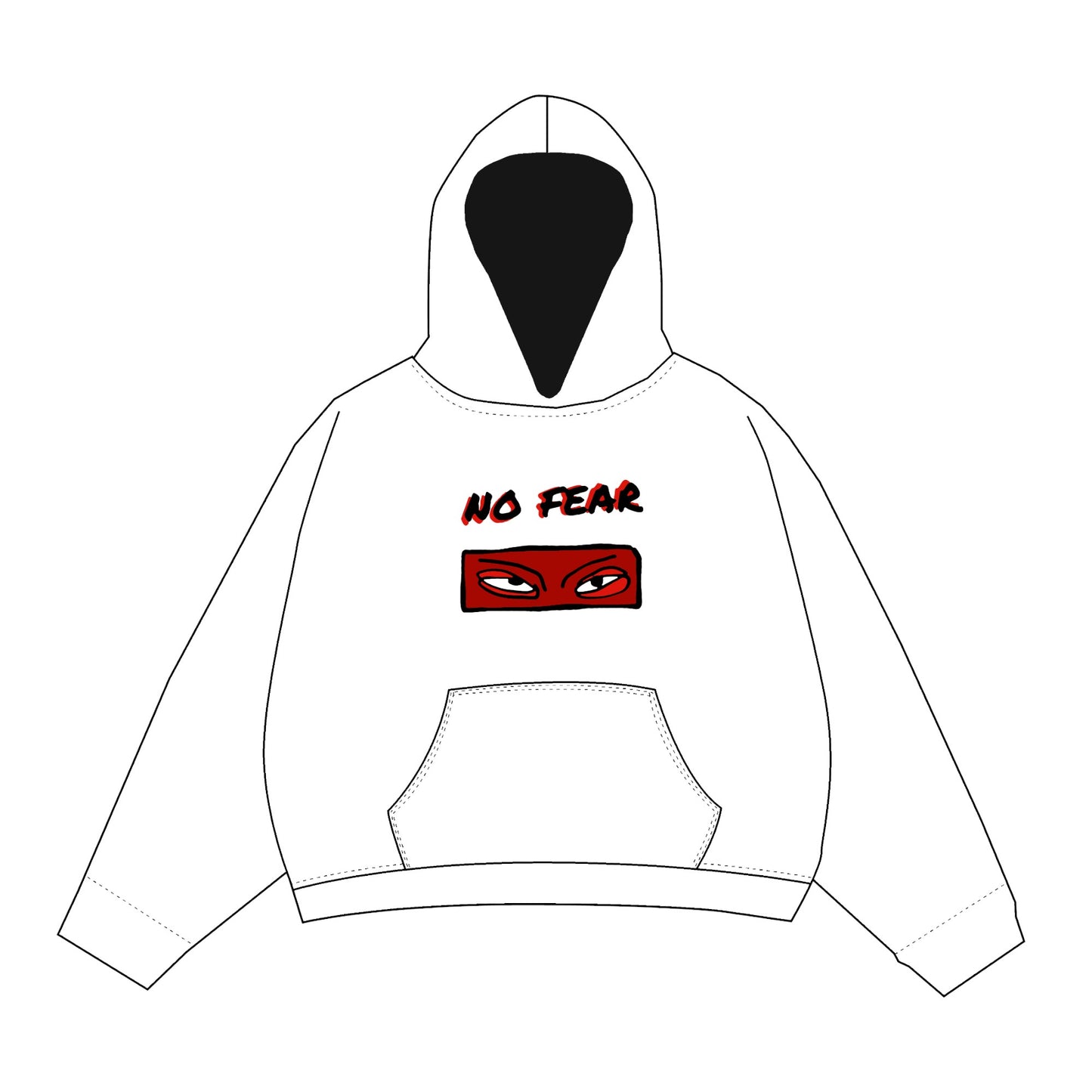 D.O.P.E. BRIN HOODIE WHITE