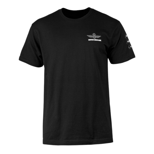POWELL PERALTA BONES BRIGADE OG BOMBER TEE BLACK