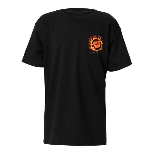 SANTA CRUZ FORGING DOT YOUTH TEE BLACK