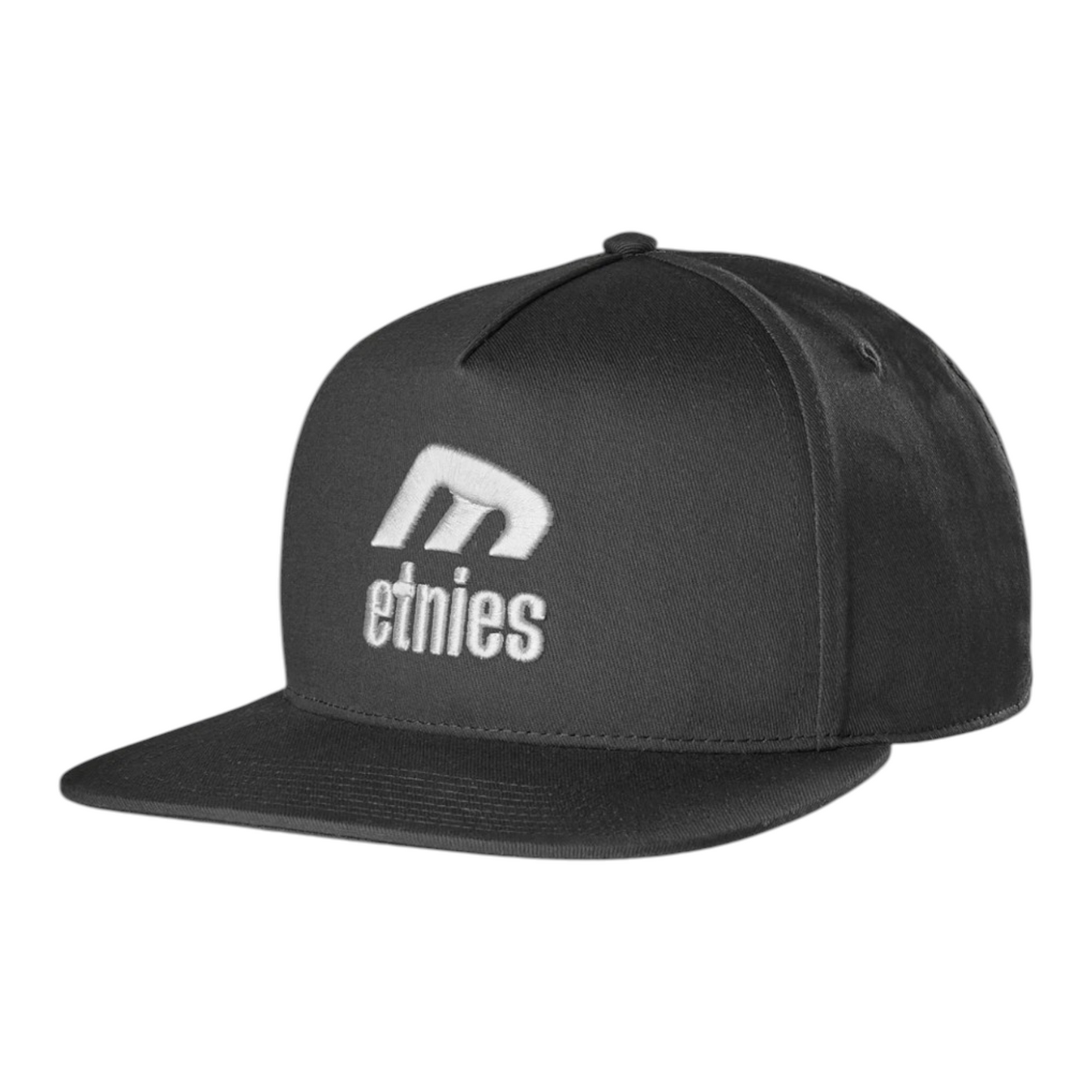 ETNIES ICON E SNAPBACK BLACK WHITE