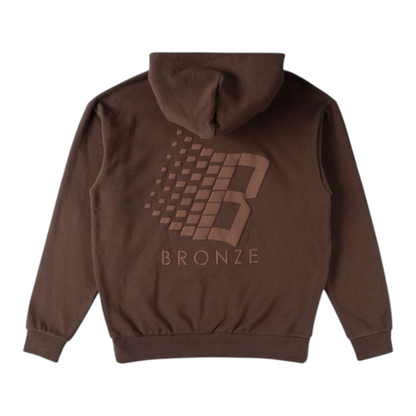 BRONZE 56K LOGO PUFF PRNT HOODIE BROWN