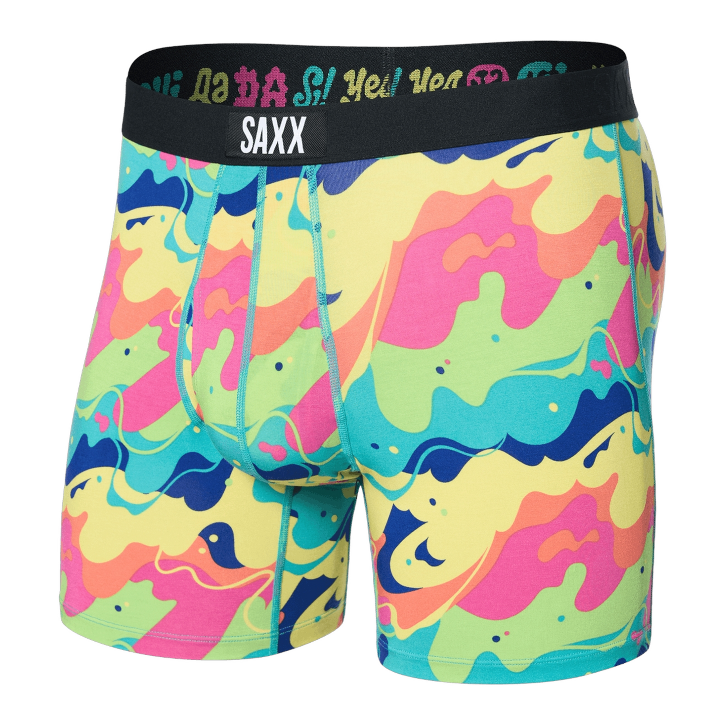 SAXX ULTRA SUPER SOFT BOXER BRIEF FLY YES TO THAT MULTI