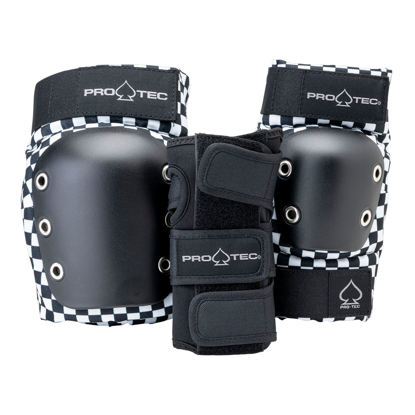 PROTEC STREET ADULT 3- PACK PAD SET CHECKER