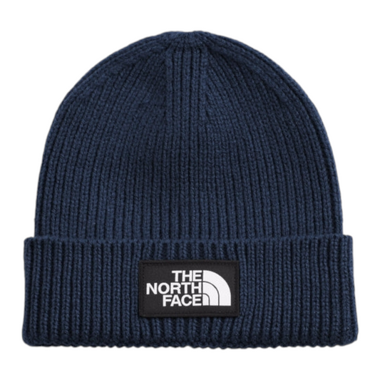 THE NORTH FACE LOGO BOX CUFFED BEANIE SUMMIT NAVY