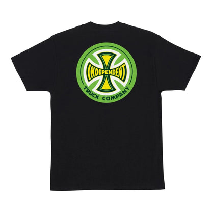 INDEPENDENT LAGACY TEE BLACK AND GREEN