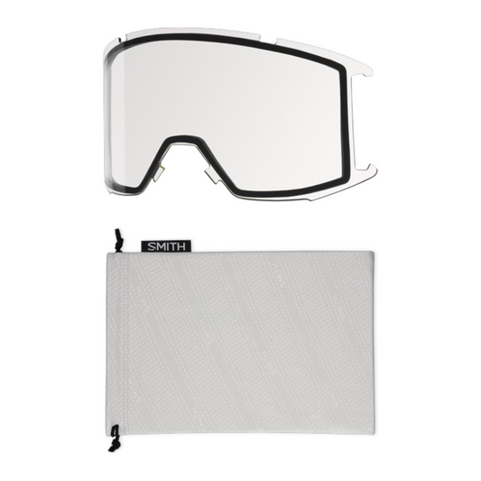 SMITH SQUAD LOW BRIDGE FIT GOGGLES CACTUS ZINE CHROMAPOP SUN BLACK GOLD/ CLEAR LENSES