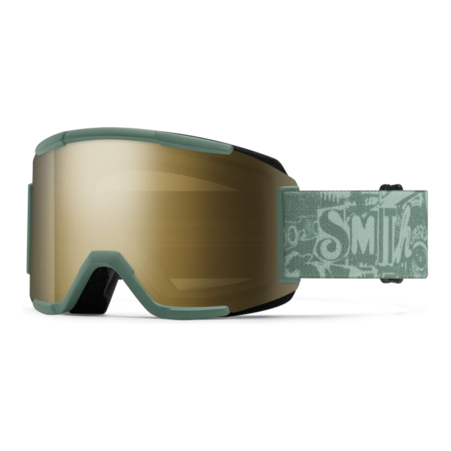 SMITH SQUAD LOW BRIDGE FIT GOGGLES CACTUS ZINE CHROMAPOP SUN BLACK GOLD/ CLEAR LENSES