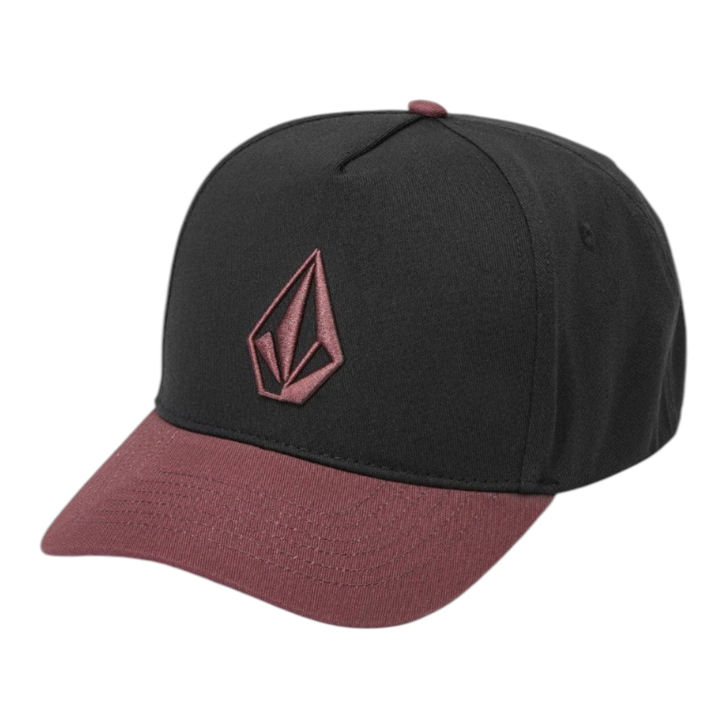 VOLCOM EMBOSSED STONE ADJUSTABLE HAT MERLOT