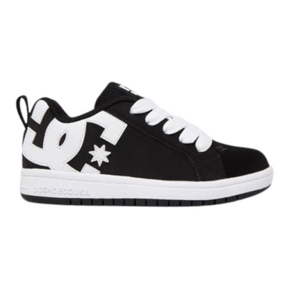 DC COURT GRAFFIK YOUTH BLACK WHITE