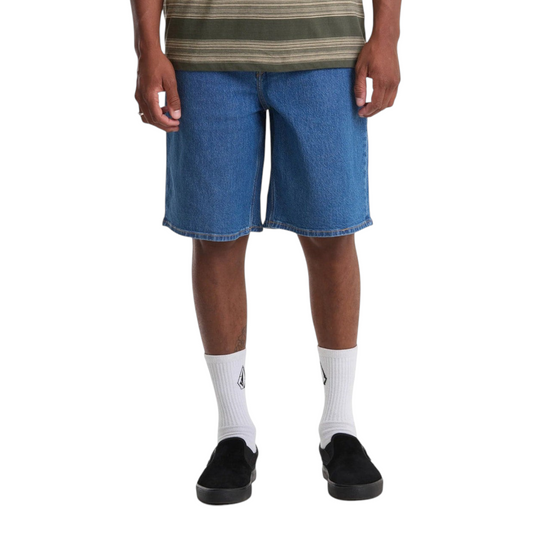 VOLCOM BILLOW DENIM SHORT 22" BOLD BLUE