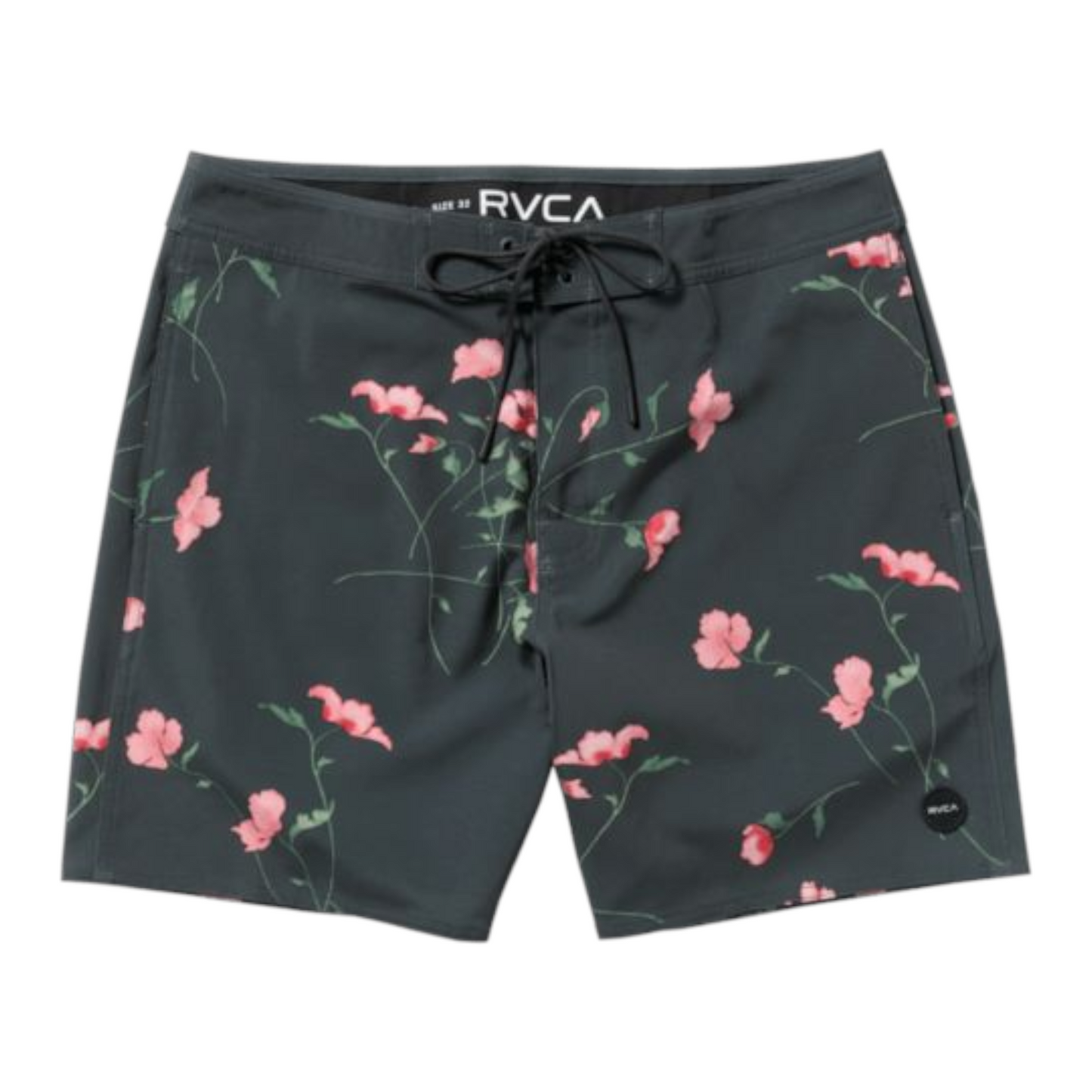 RVCA DOWN RIGHT TRUNK 17 PIRATE BLACK