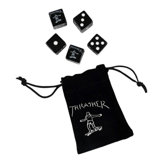 THRASHER DICE SET BLACK