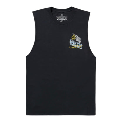 VOCLOM DROPPED THIS SLEEVELESS SHIRT ANTIQUE BLACK
