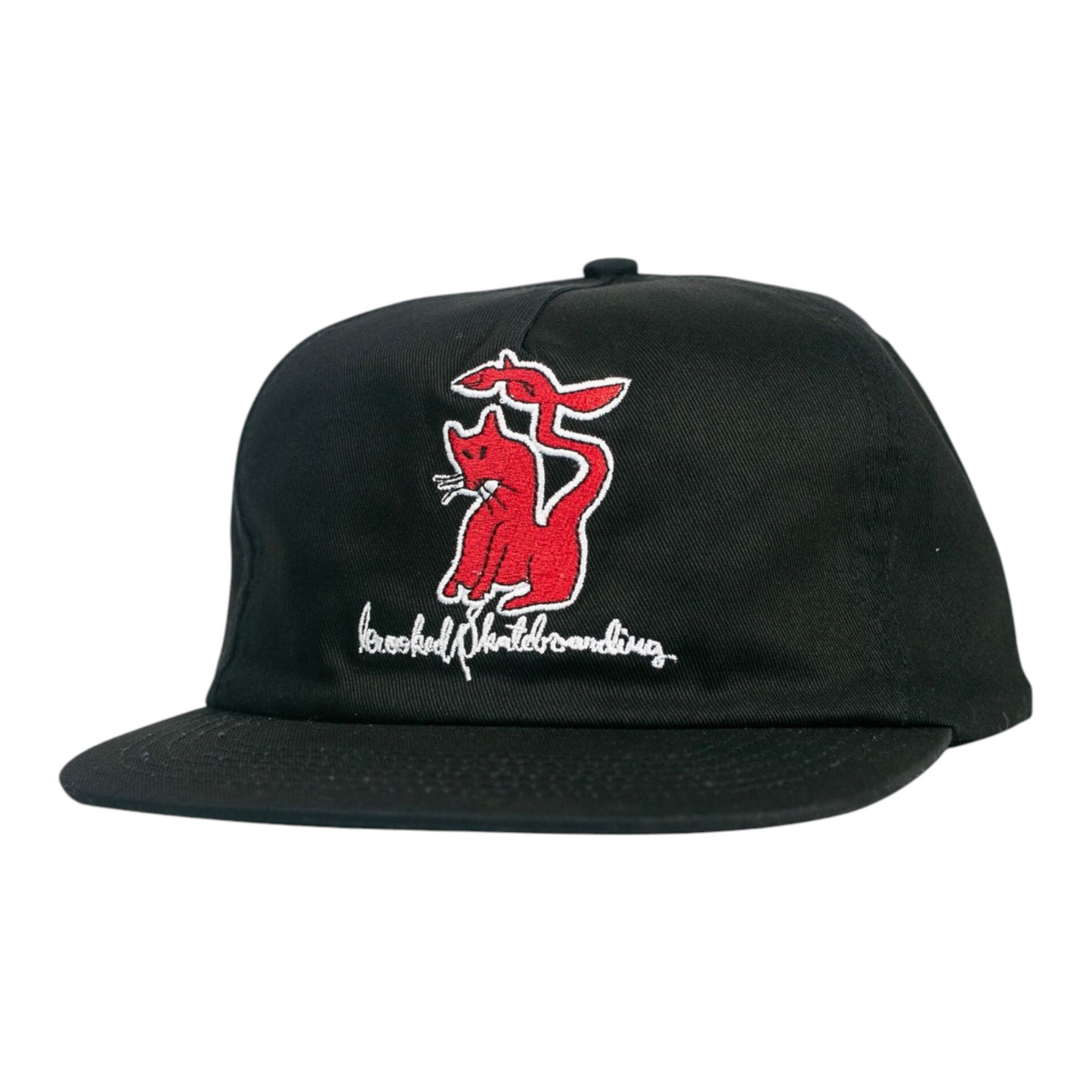 KROOKED KAT SERPENT SNAPBACK BLACK RED