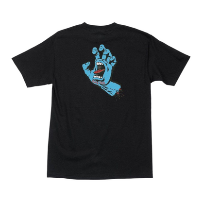 SANTA CRUZ YOUTH SCREAMING HAND TEE BLACK