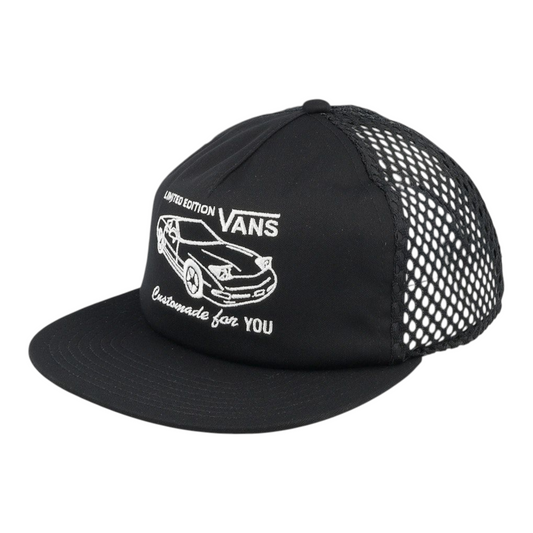 VANS RETRO UNSTRUCTURED TRUCKER HAT BLACK