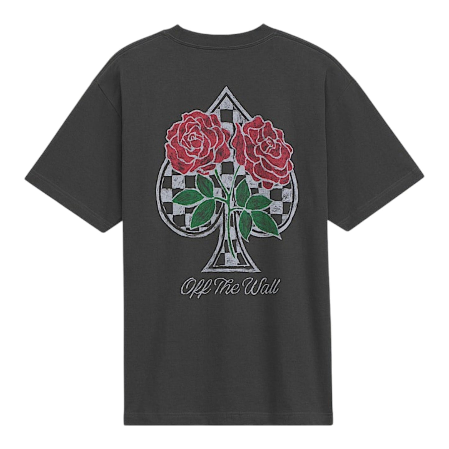VANS THE PAINTED ROSE TEE FADED BLACK