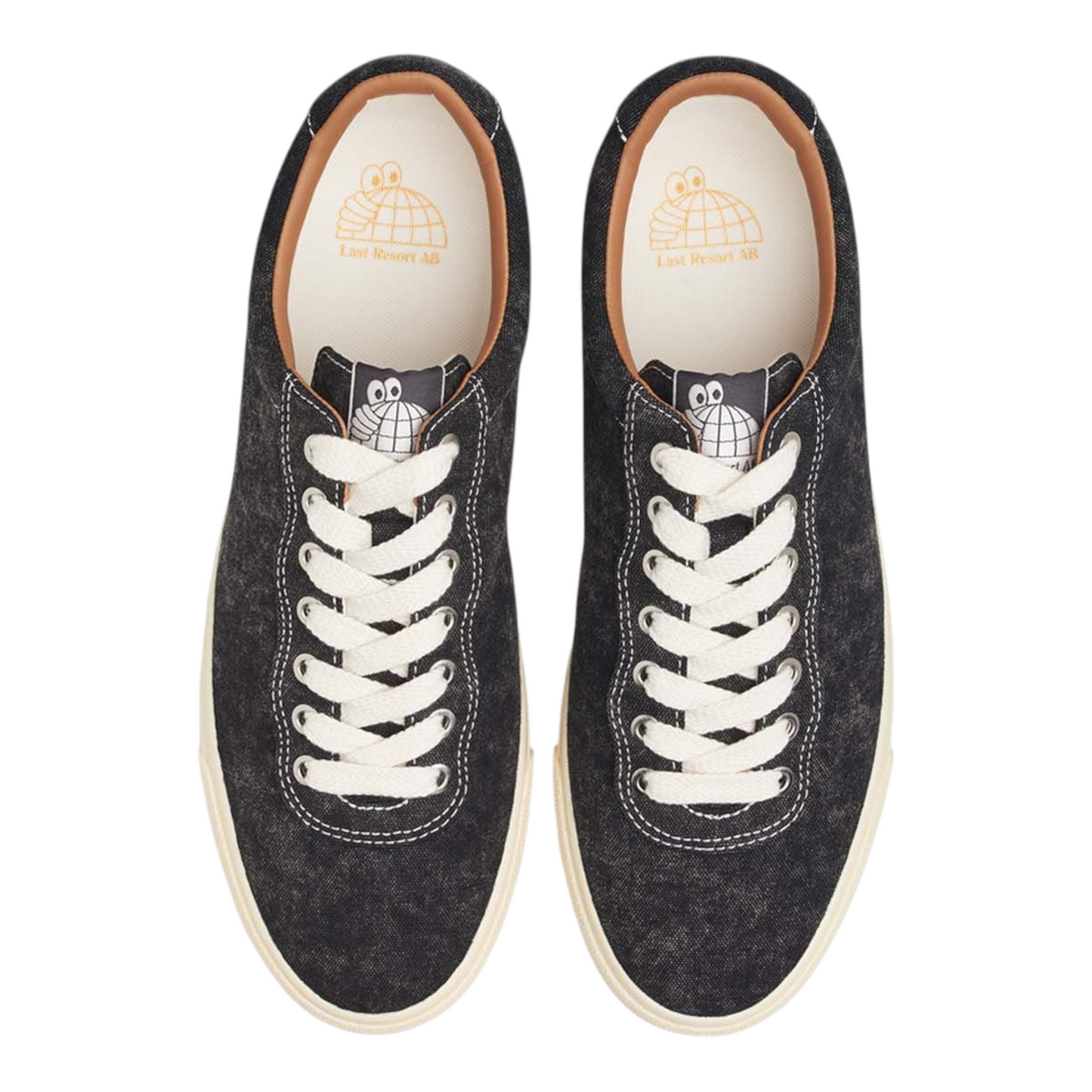 LAST RESORT VM001 LO CANVAS WASHED BLACK/WHITE
