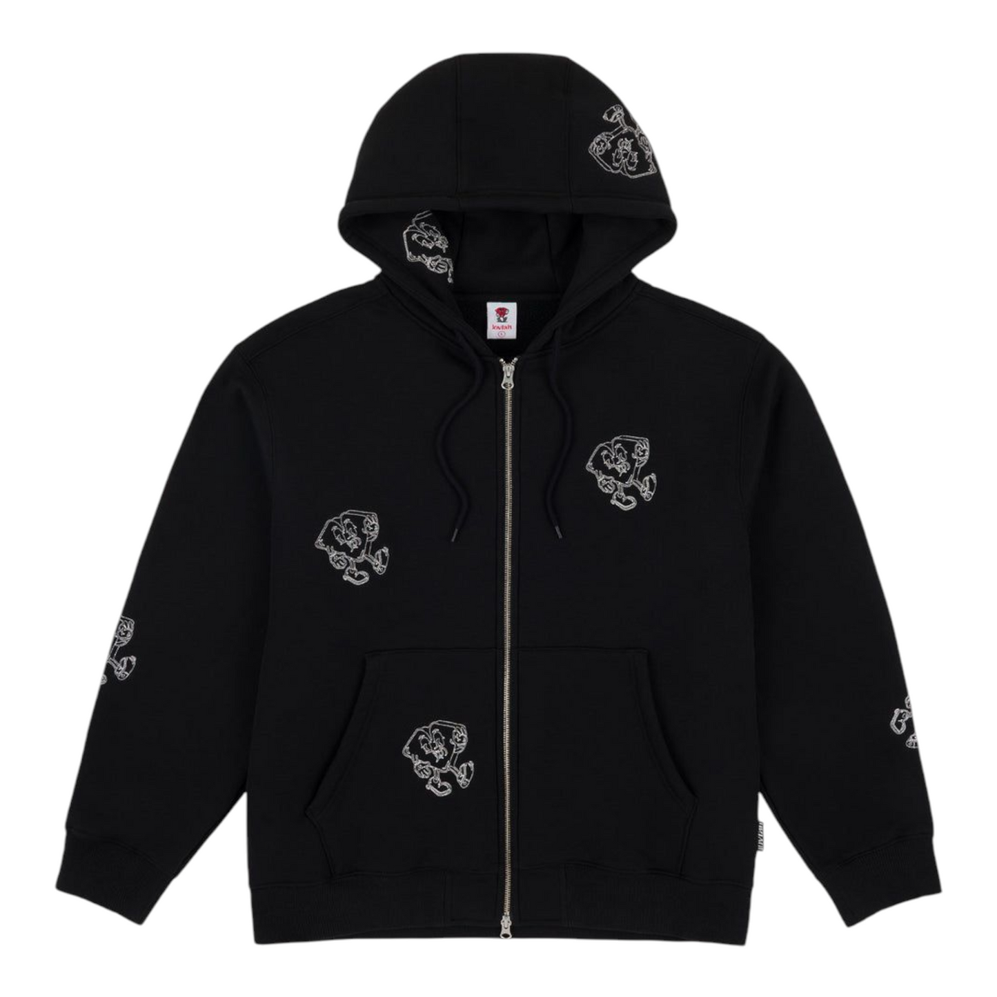 LOVIAH LITTLE MAN ZIP UP HOODIE BLACK