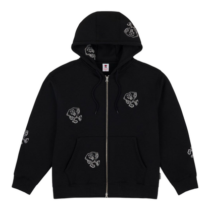 LOVIAH LITTLE MAN ZIP UP HOODIE BLACK