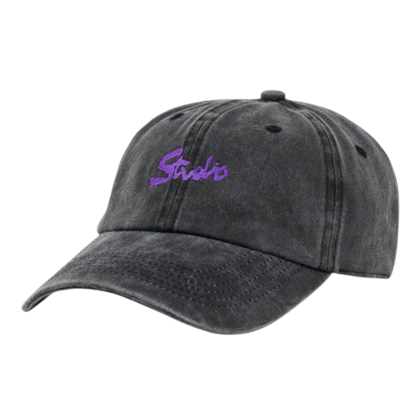 STUDIO ORGANIC PLUS 6 PANEL HAT PIGMENT DYED BLACK