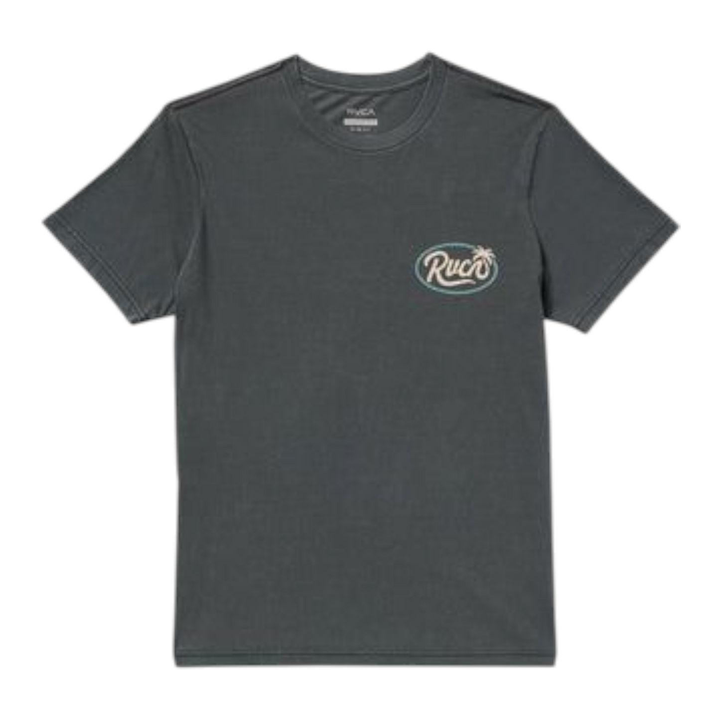 RVCA FROND SCRIPT SHORT SLEEVE PIRATE BLACK