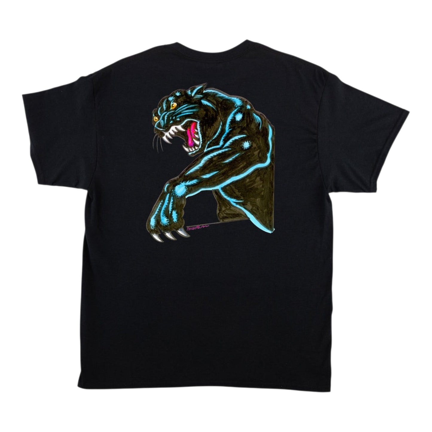 SANTA CRUZ NATAS PANTHER HEAVYWEIGHT TEE BLACK