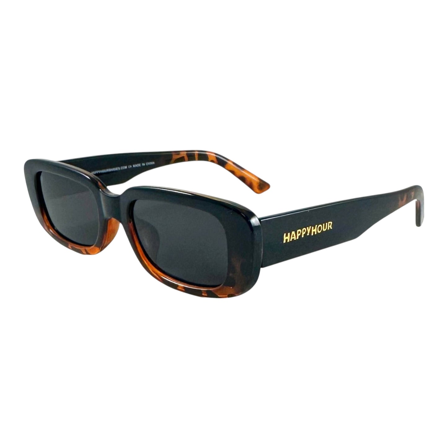 HAPPY HOUR OXFORD POLARIZED SUNGLASSES BLACK TORTOISE FADE