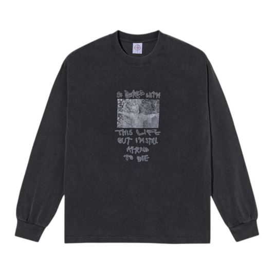 POLAR SO BORER LONG SLEEVE TEE SILVER BLACK