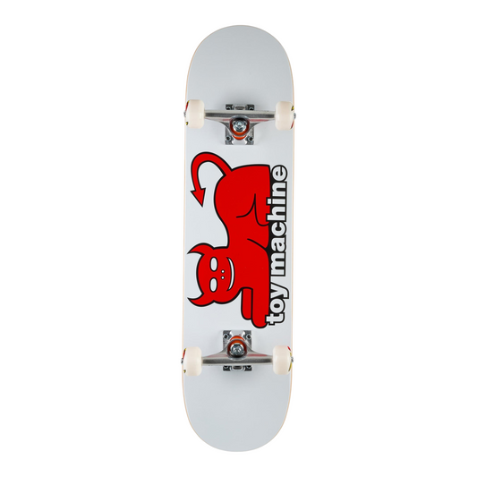 TOY MACHINE DEVIL CAT COMPLETE WHITE 8.0