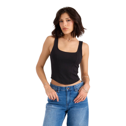 VOLCOM HOT GIRL TANK TOP BLACK