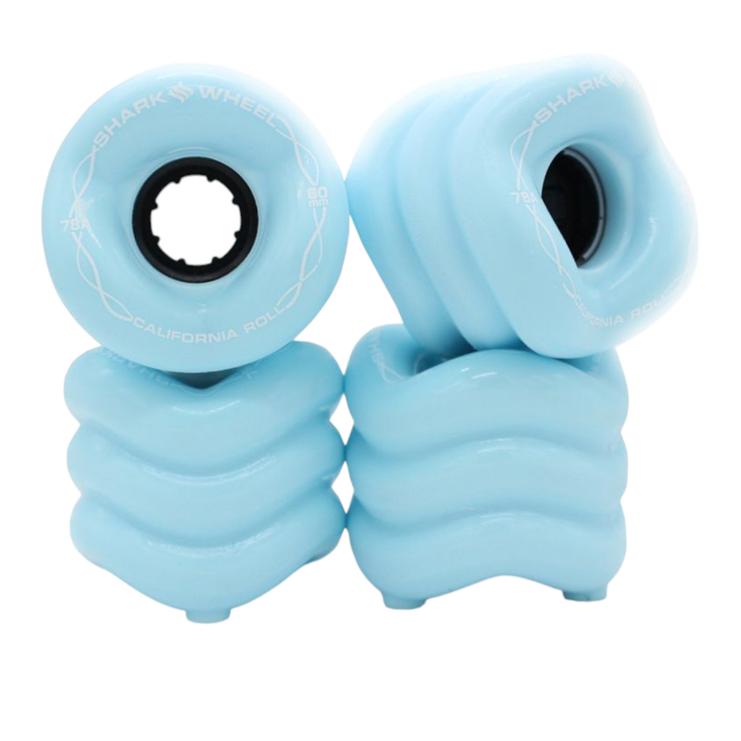 SHARK WHEEL CALIFORNIA ROLL ICE BLUE 78A 60MM