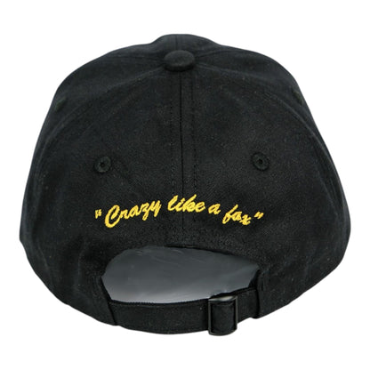 SNACK CRAZY LIKE A FOX HAT BLACK
