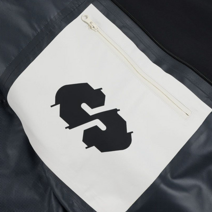 SOUVENIR 2.5 PLY RECESSION JACKET MARSHMALLOW BLACK