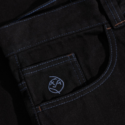 POLAR BIG BOY JEANS BLACK BLUE STITCHING