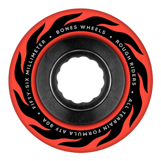 BONES ATF ROUGH RIDERS ETERNAL FLAME WHEELS 80A RED