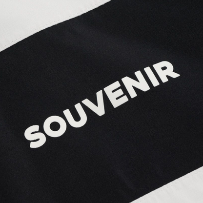 SOUVENIR 2.5 PLY RECESSION JACKET MARSHMALLOW BLACK