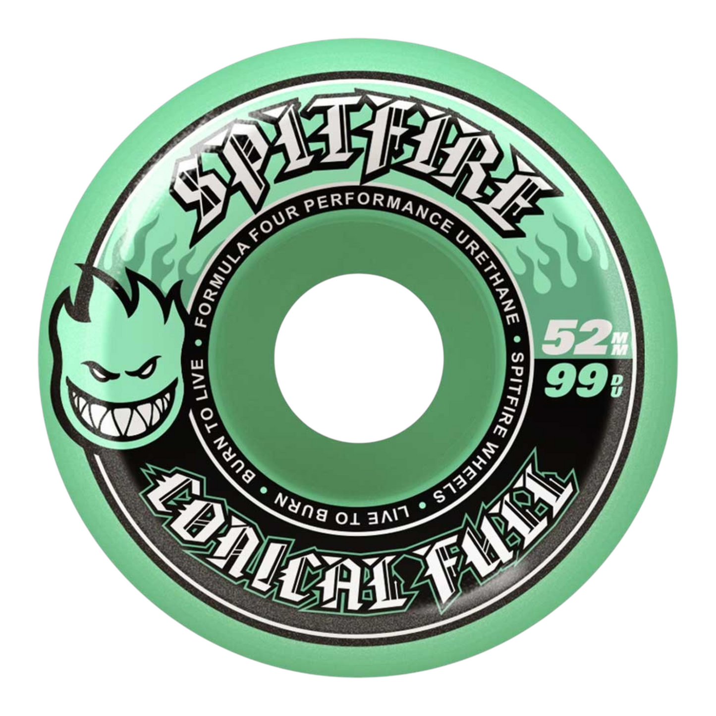 SPITFIRE F4 TEAM CONICAL FULL WHEELS TEAL 99A
