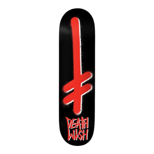 DECK DEATHWISH GANG LOGO NOIR/ROUGE 8.0